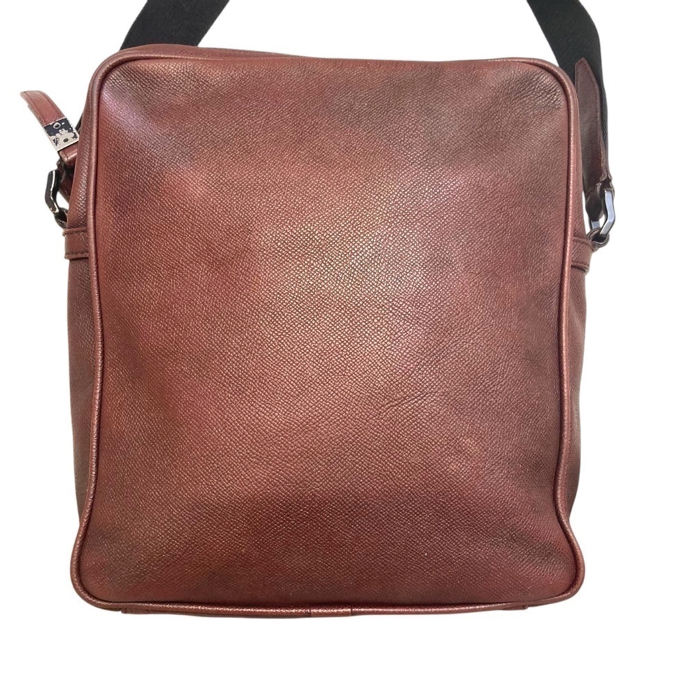 Burberry unisex burgundy maroon messenger bag - Picture 2 of 16